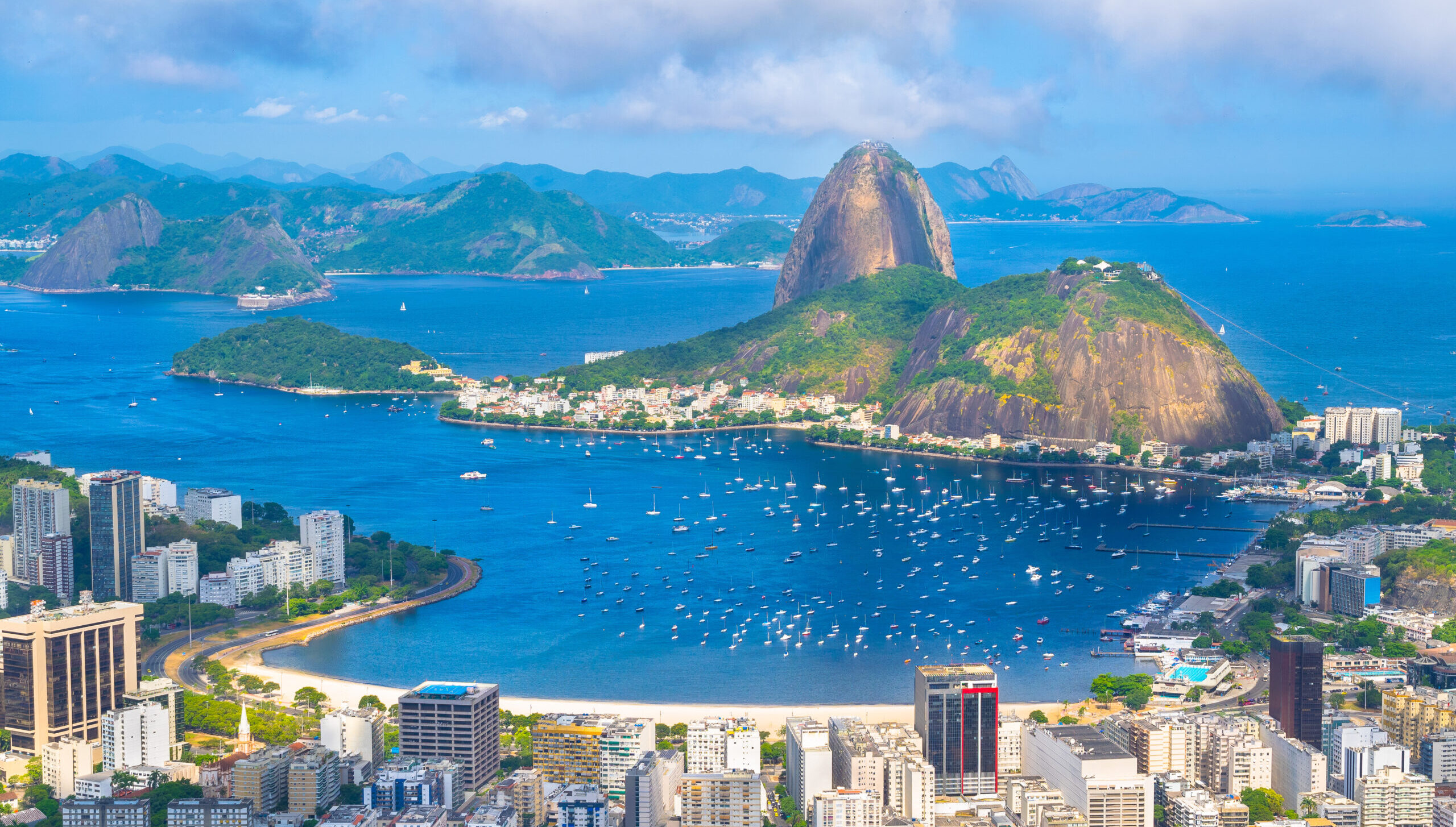 Beautiful cityscape of Rio de Janeiro city with Sugarloaf Mountain and Guanabara Bay – Rio de Janeiro, Brazil Brazil for Digital Nomads