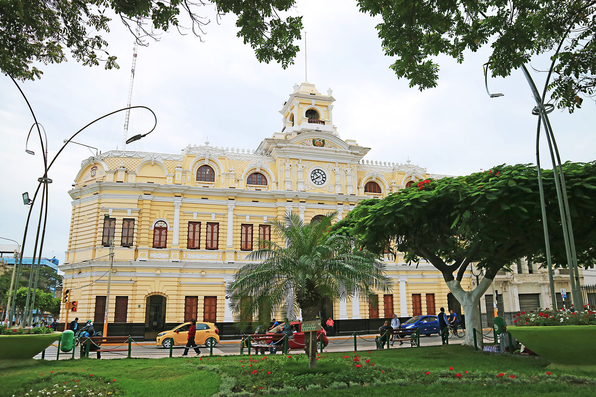 Ornate Building of Municipal Palace of Chiclayo, Lambayeque, Nor Ornate Building of Municipal Palace of Chiclayo, peru