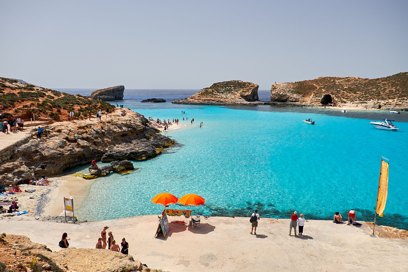 Blue Lagoon onComino island, Malta.