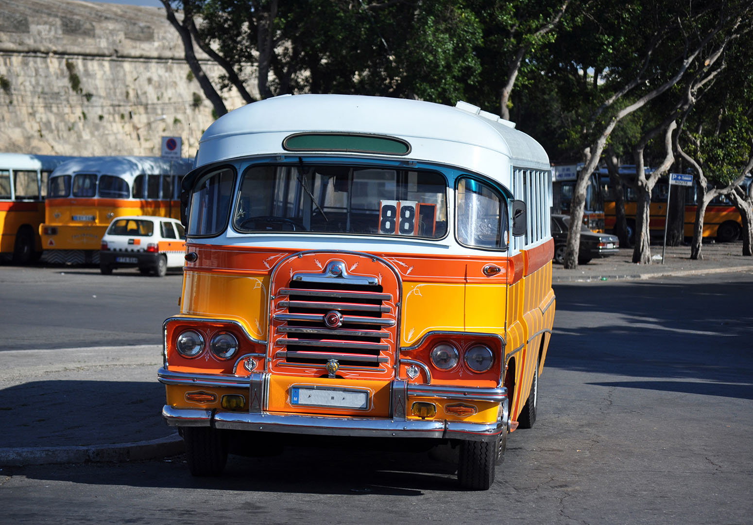 typical bus in malta