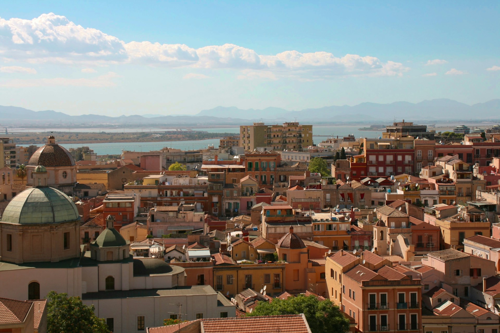 rooftops of cagliari, italy rooftops of cagliari, italy