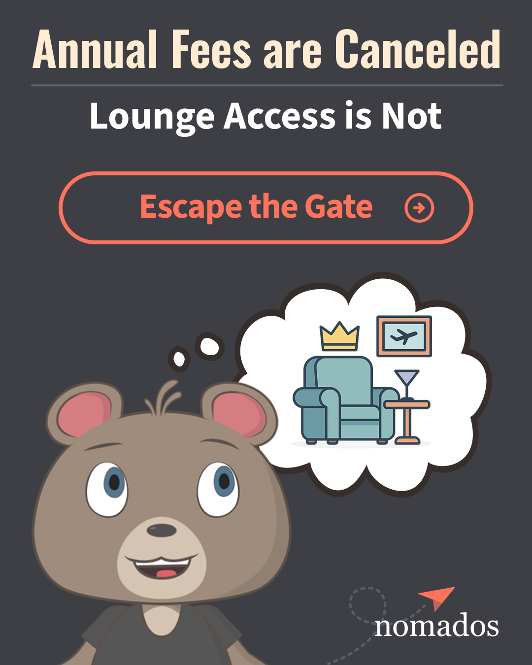 airport lounge illustration