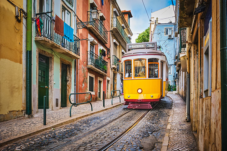 yellow tram portugal yellow tram portugal