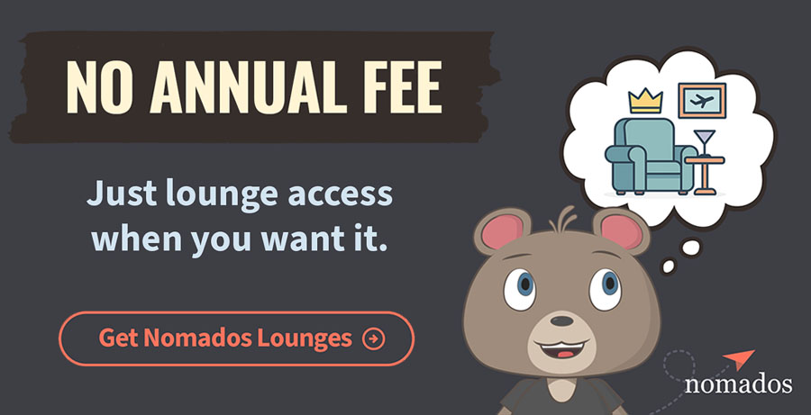 miles mascot talking about airport lounge access with no annual fee